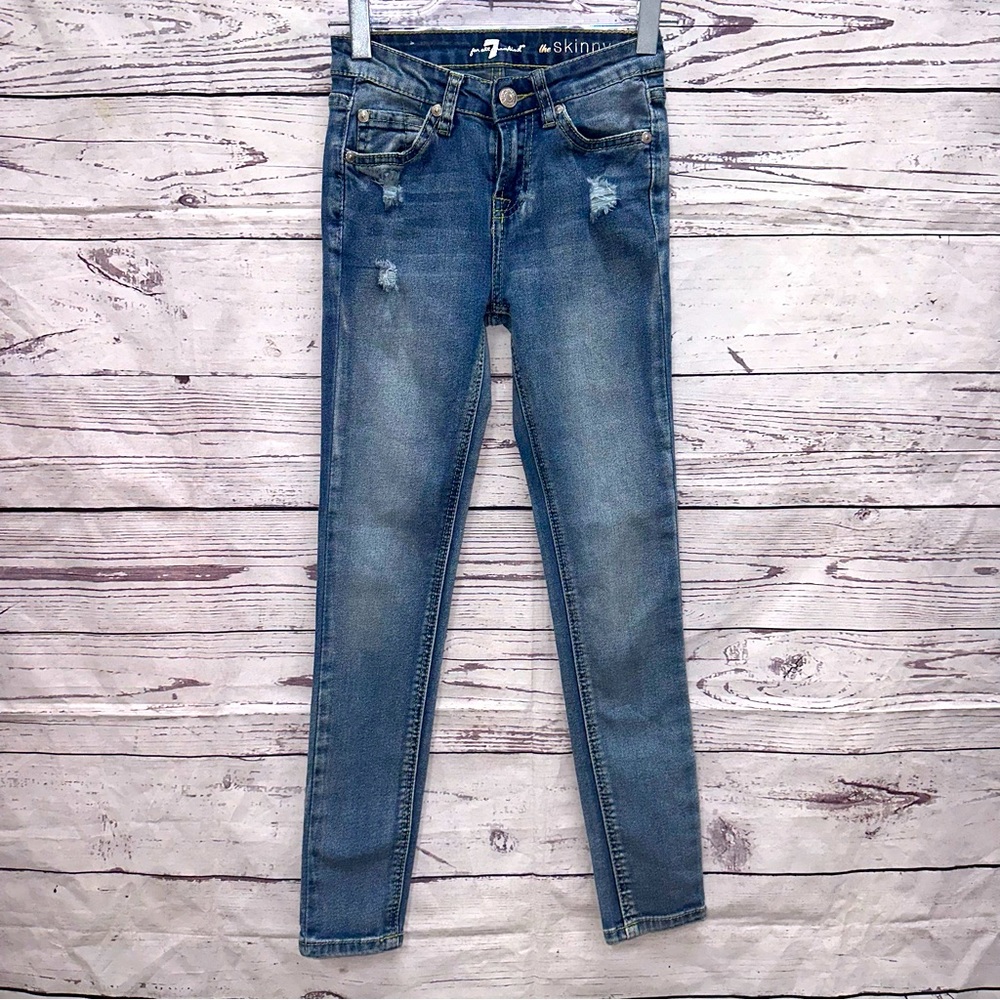 7 For All Mankind Skinny Denim Jeans Size 8